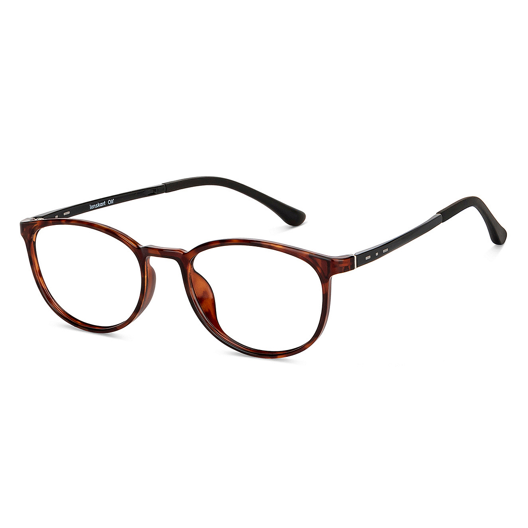 Lenskart Air Online Light Brown Full Rim Round right side