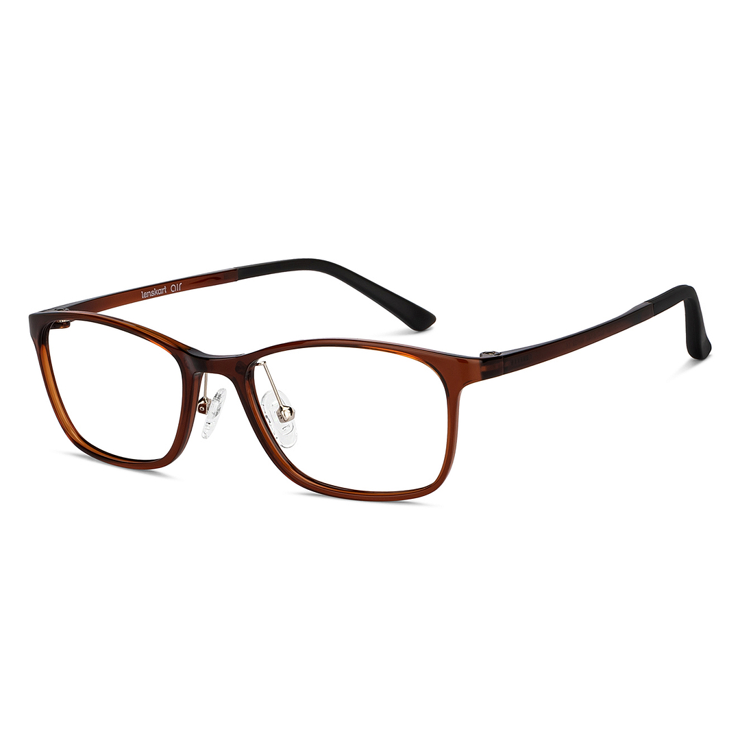 Lenskart Air Light Brown Full Rim Rectangle right side