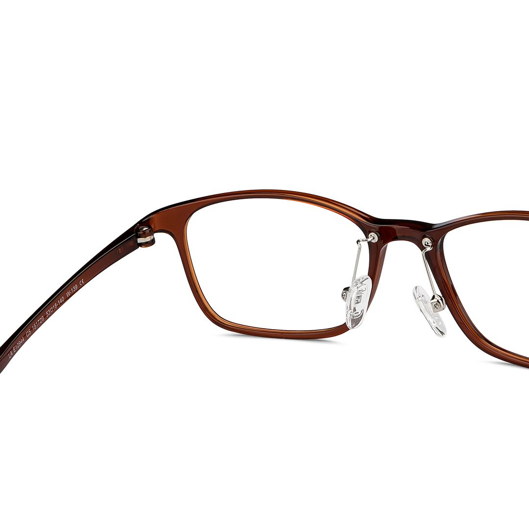 Lenskart Air Light Brown Full Rim Rectangle right side