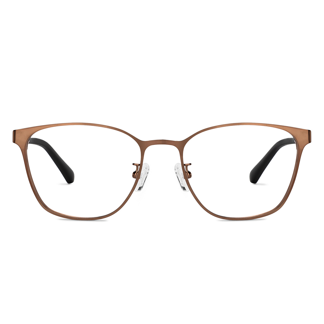 Lenskart Air Light Brown Full Rim Square left side