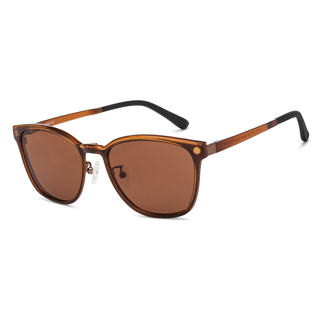 Lenskart Air Light Brown Full Rim Square right side