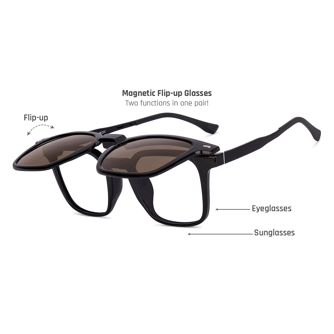 Lenskart Air Black Full Rim Square right side