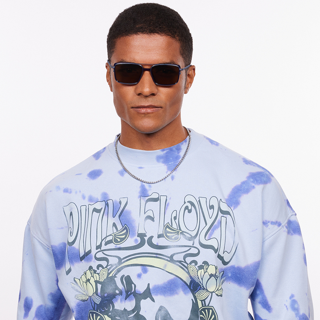 Lenskart STUDIO Blue Full Rim Rectangle right side