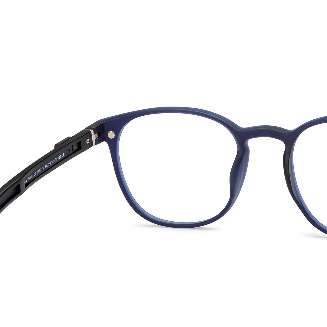 Lenskart Air Sky Blue Full Rim Round right side