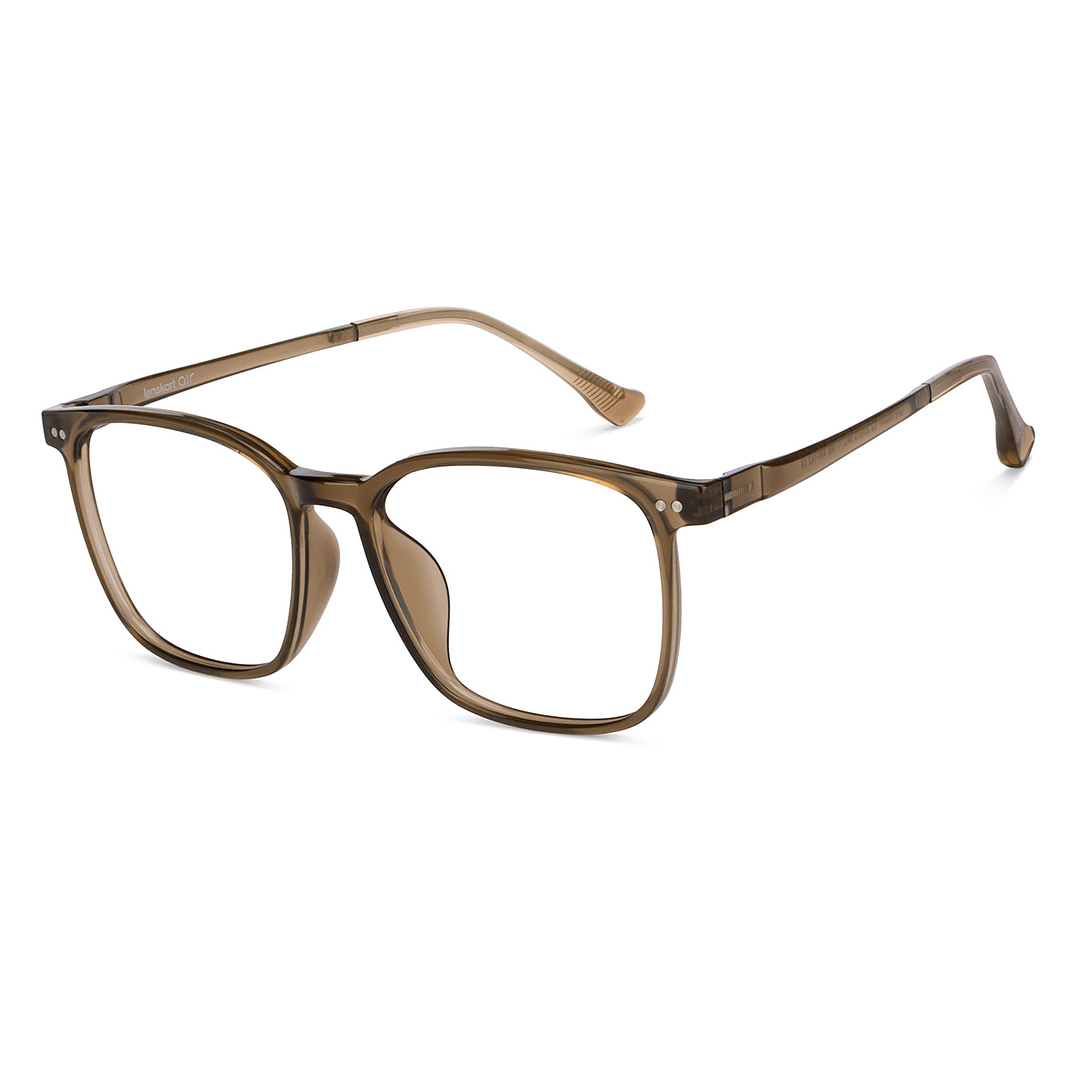 Lenskart Air Light Brown Full Rim Square right side