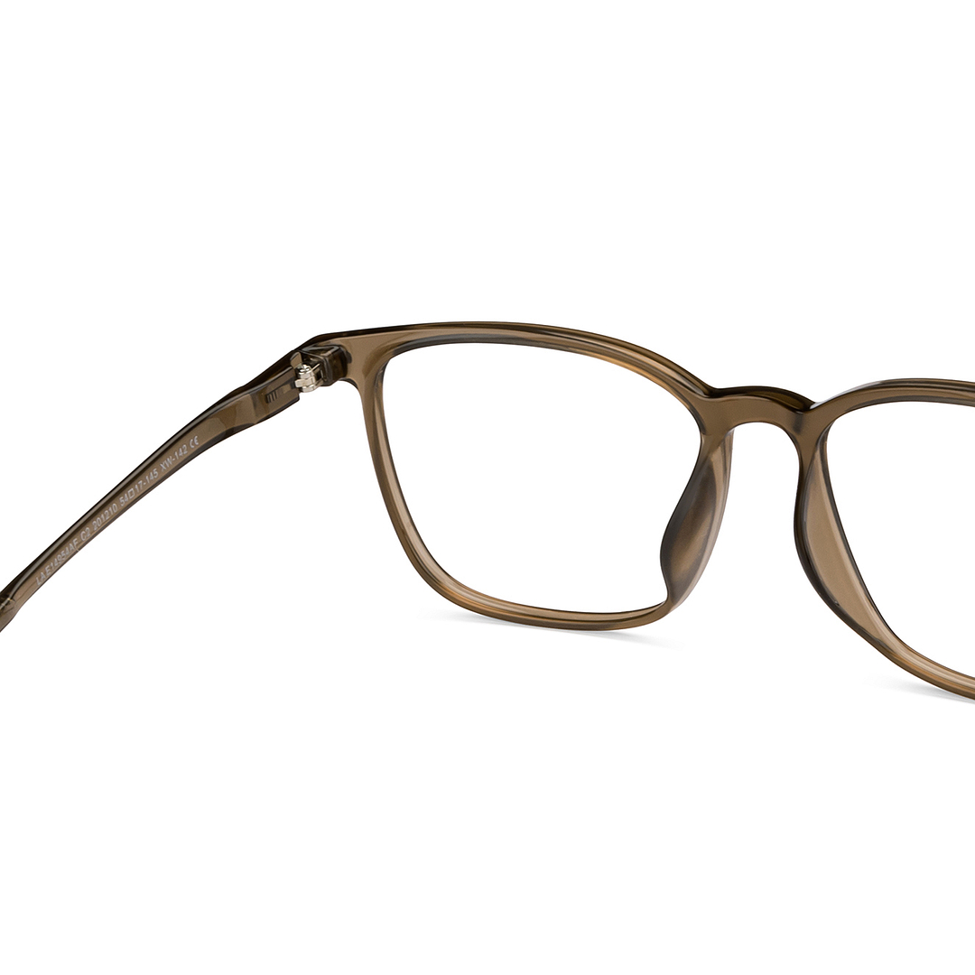 Lenskart Air Light Brown Full Rim Square right side