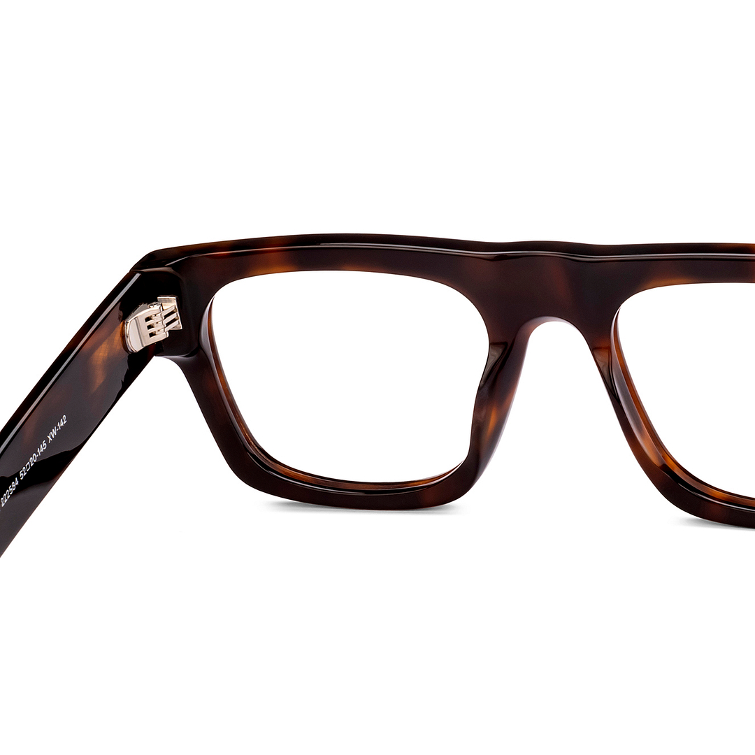 Lenskart Studio Online Light Brown Full Rim Square right side