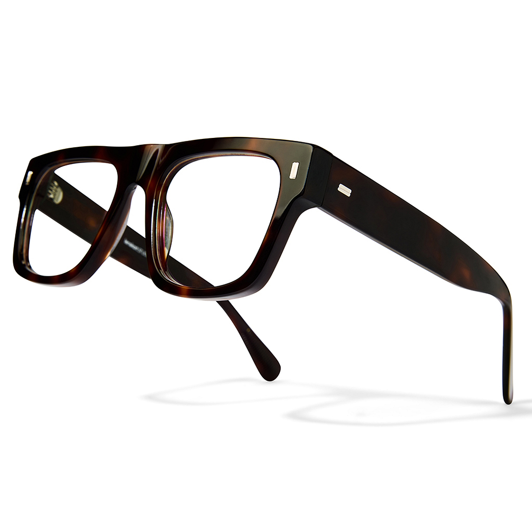 Lenskart Studio Online Light Brown Full Rim Square left side
