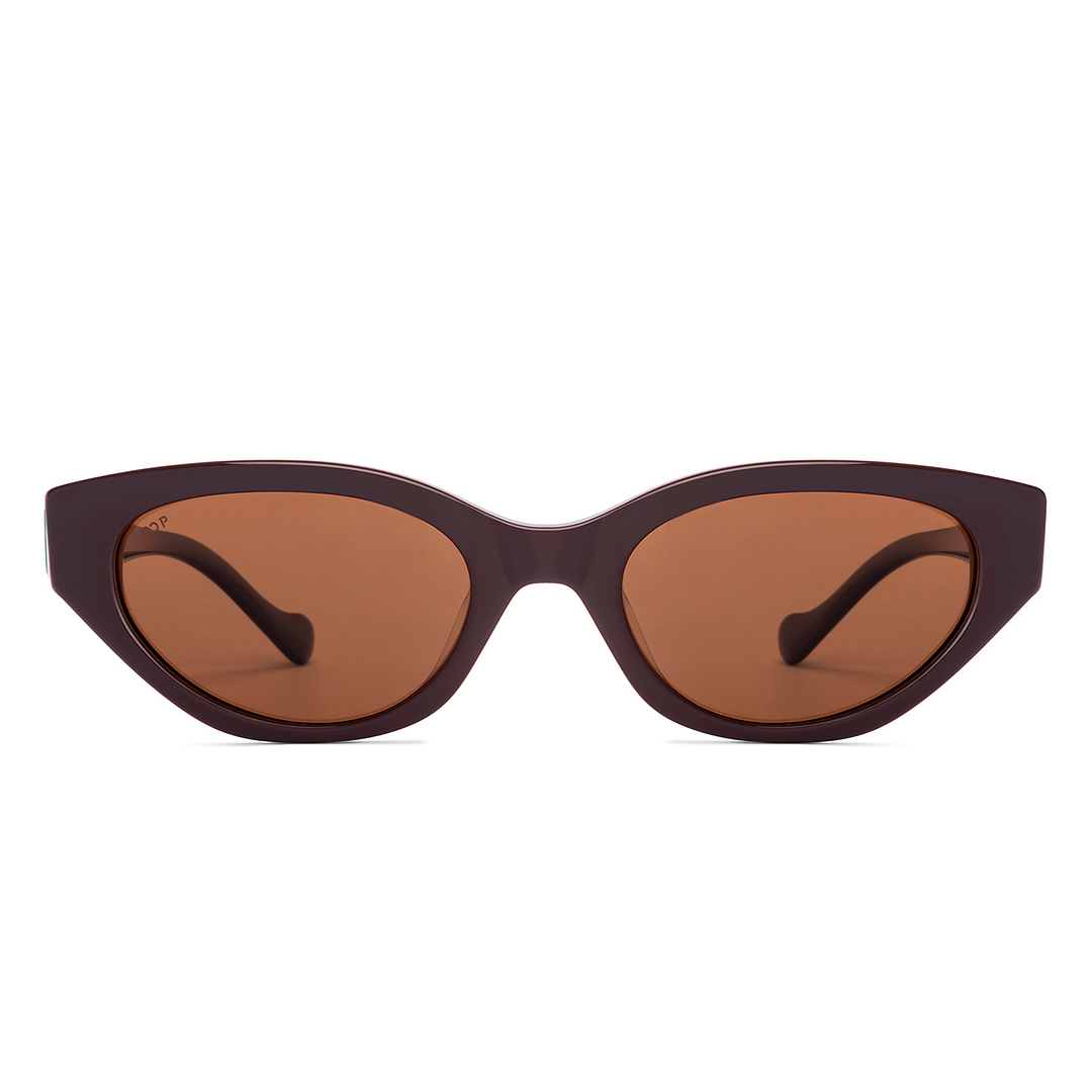 Buy Brown Full Rim Cat Eye Lenskart SG Bitz LK S17616AF-C2