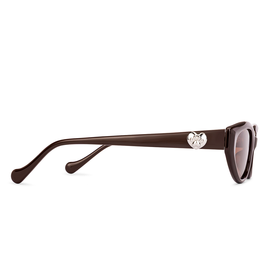 Lenskart Brown Full Rim Cat Eye left side