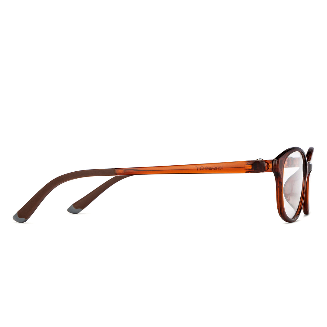 Lenskart Air Online Light Brown Full Rim Rectangle left side