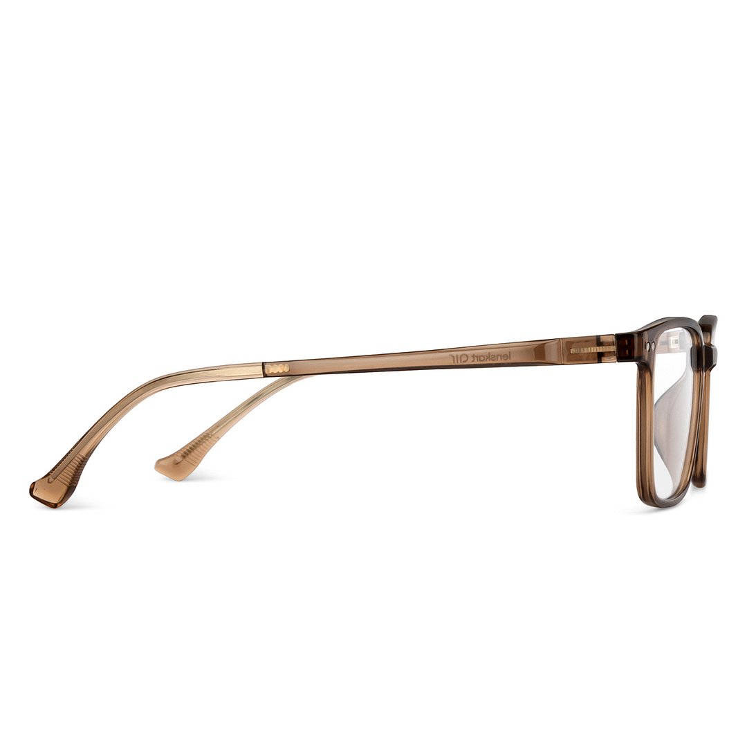 Lenskart Air Online Light Brown Full Rim Square left side