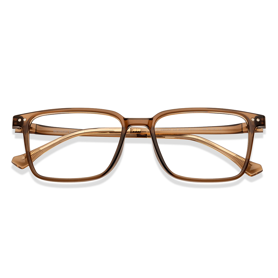 Lenskart Air Online Light Brown Full Rim Square left side