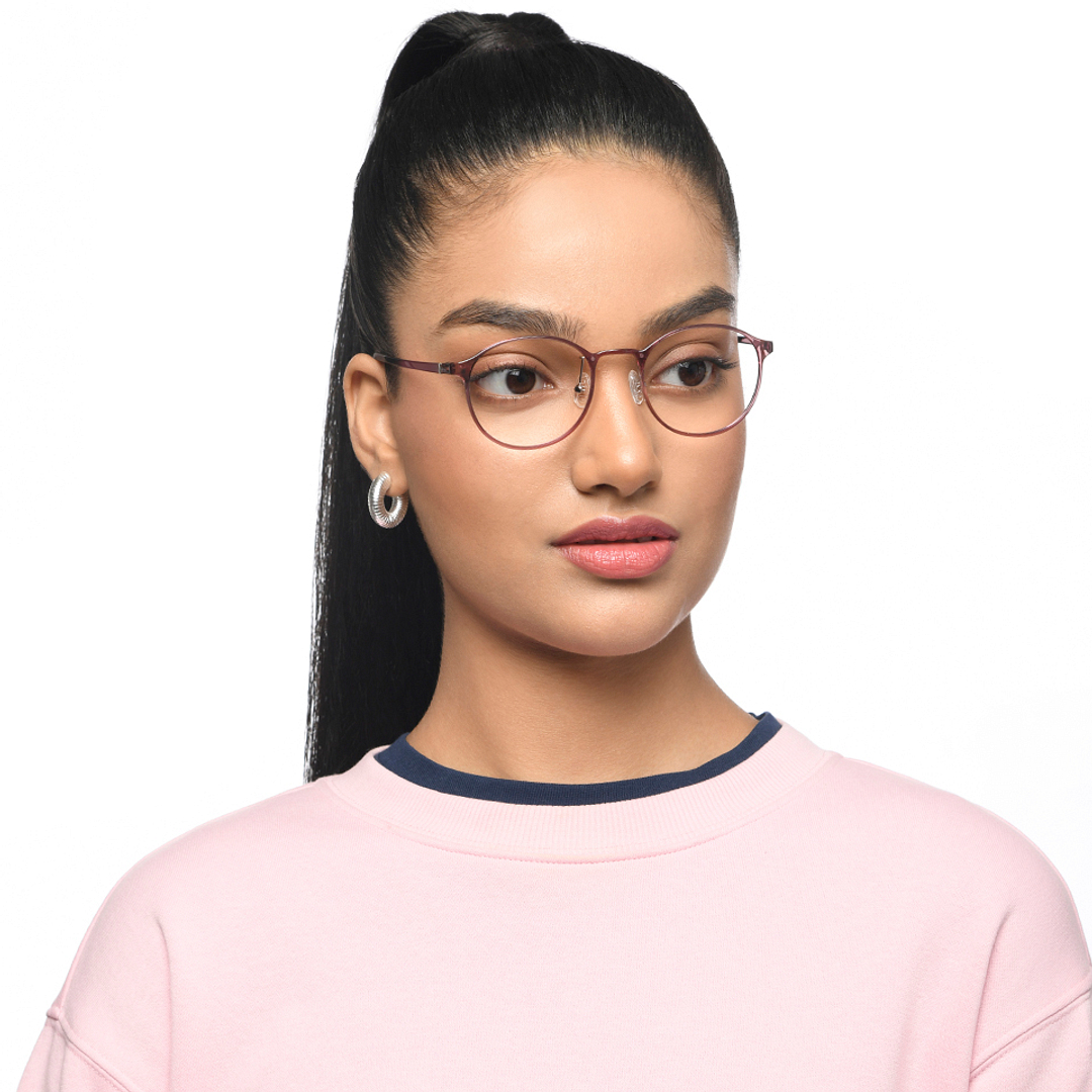 Lenskart Air Light Brown Full Rim Square left side