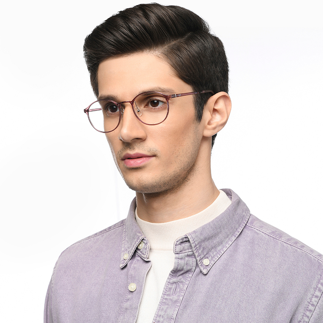 Lenskart Air Light Brown Full Rim Square left side