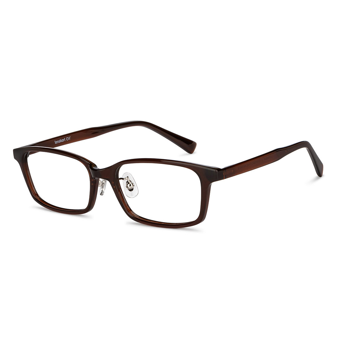 Lenskart Air Online Light Brown Full Rim Rectangle left side