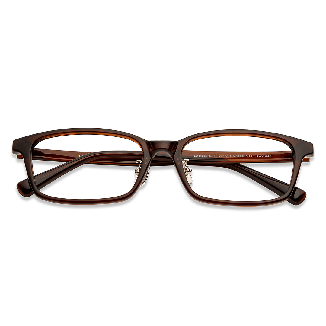 Lenskart Air Online Light Brown Full Rim Rectangle left side