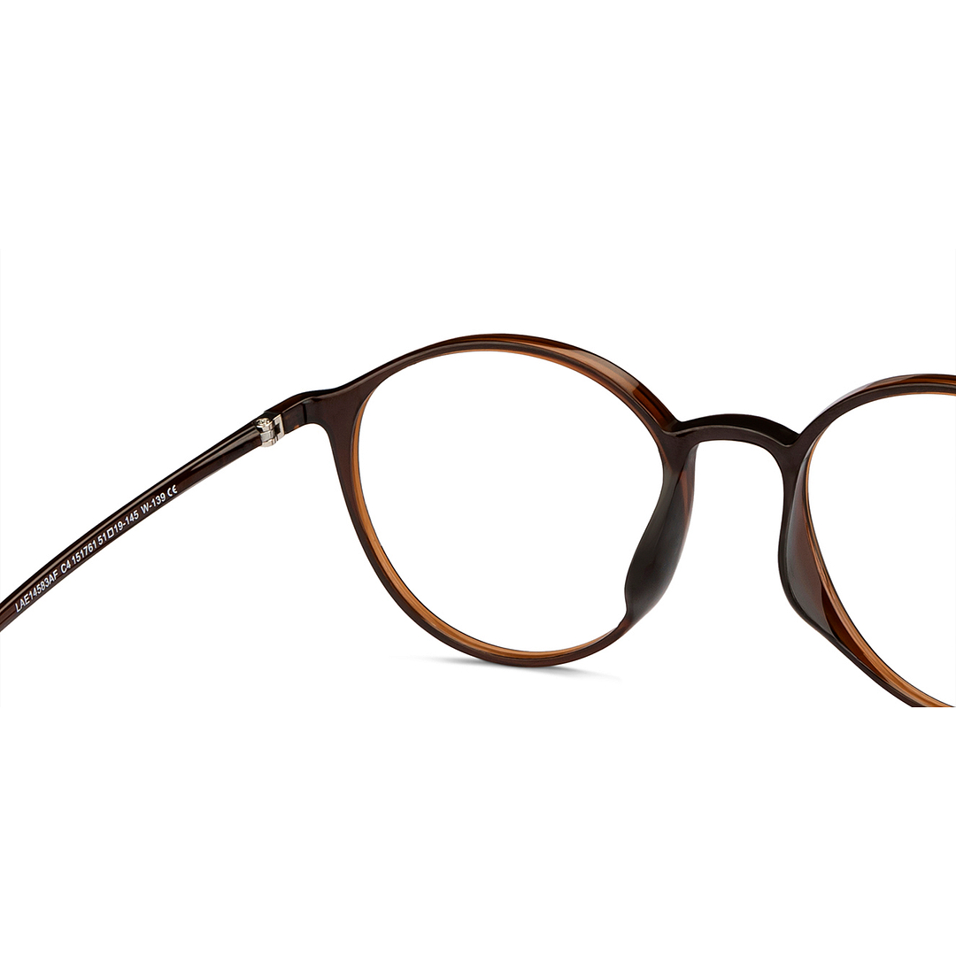 Lenskart Air Online Light Brown Full Rim Round right side