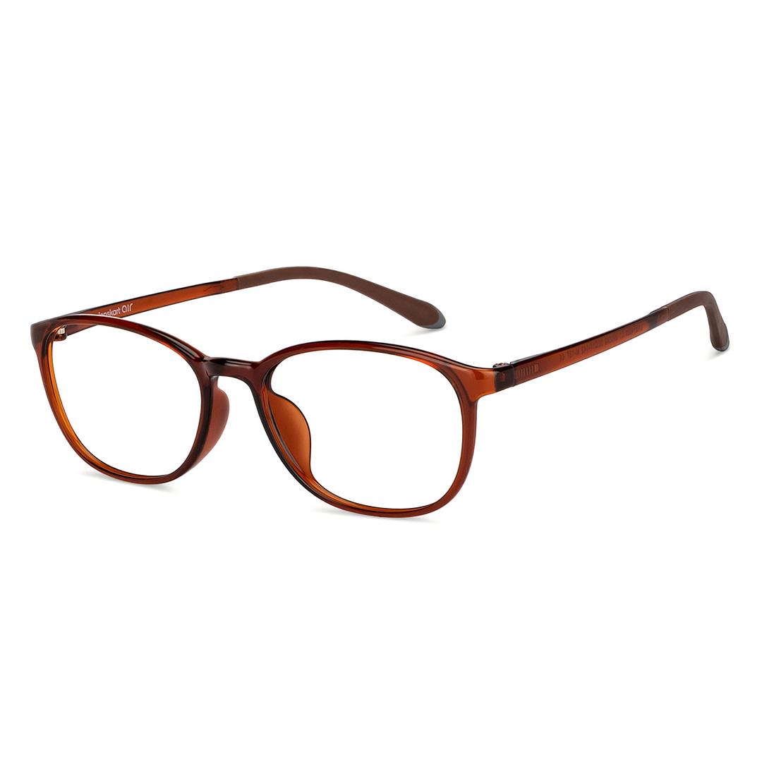 Lenskart Air Online Light Brown Full Rim Round right side