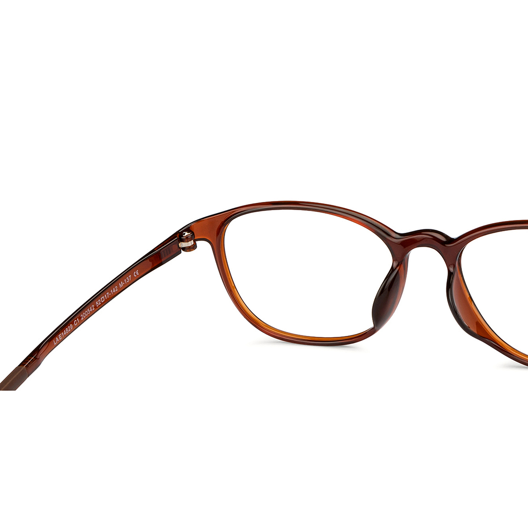 Lenskart Air Online Light Brown Full Rim Round right side