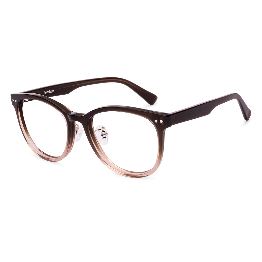 Lenskart Brown Full Rim Round left side