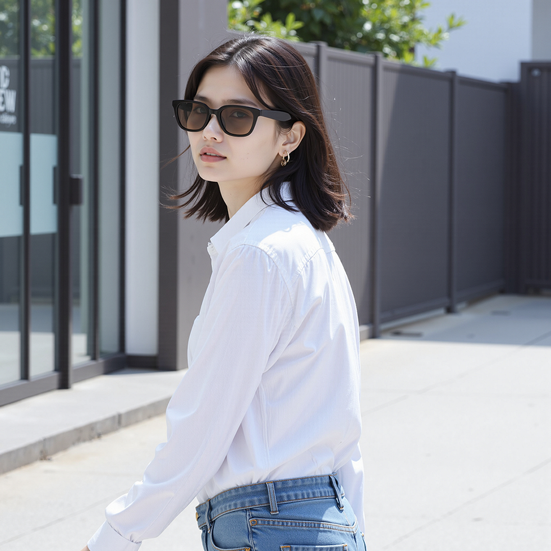 Lenskart Light Brown Full Rim Square left side