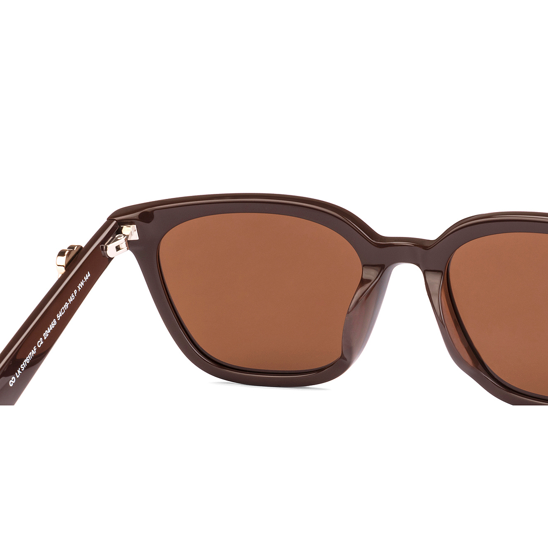 Lenskart Light Brown Full Rim Square left side
