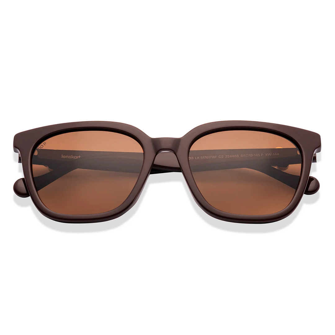 Lenskart Light Brown Full Rim Square right side