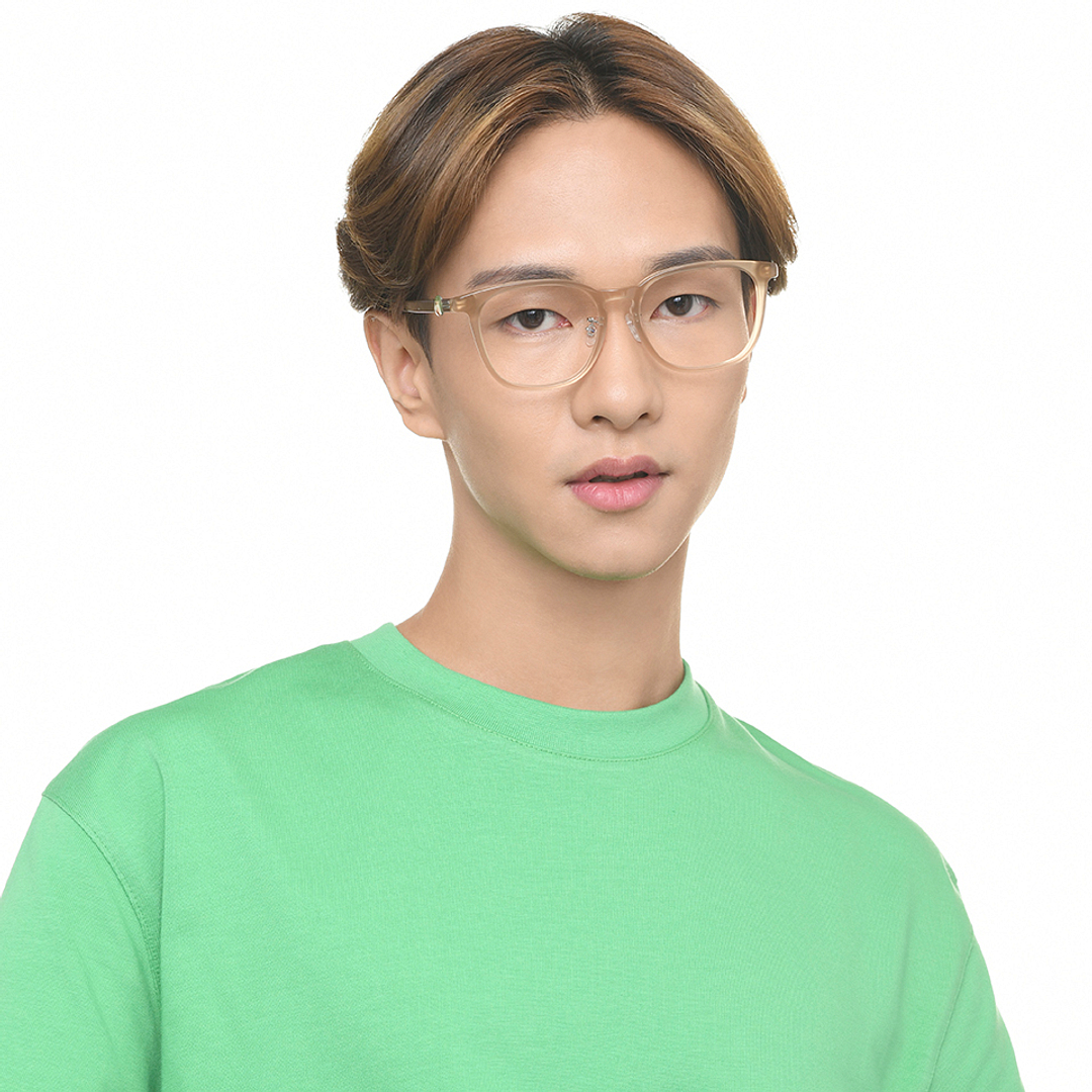 Lenskart Light Brown Full Rim Square left side