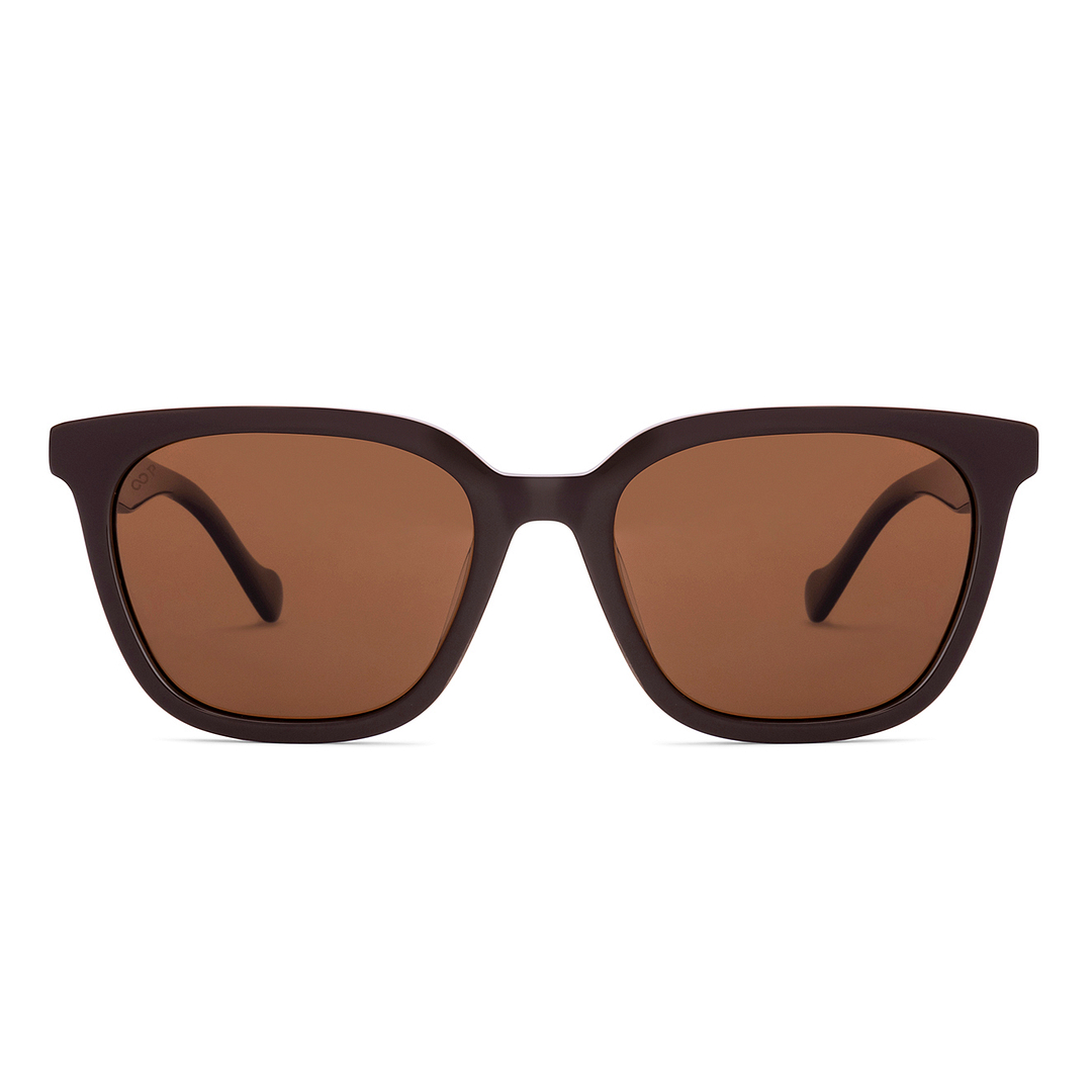 Lenskart Light Brown Full Rim Square left side