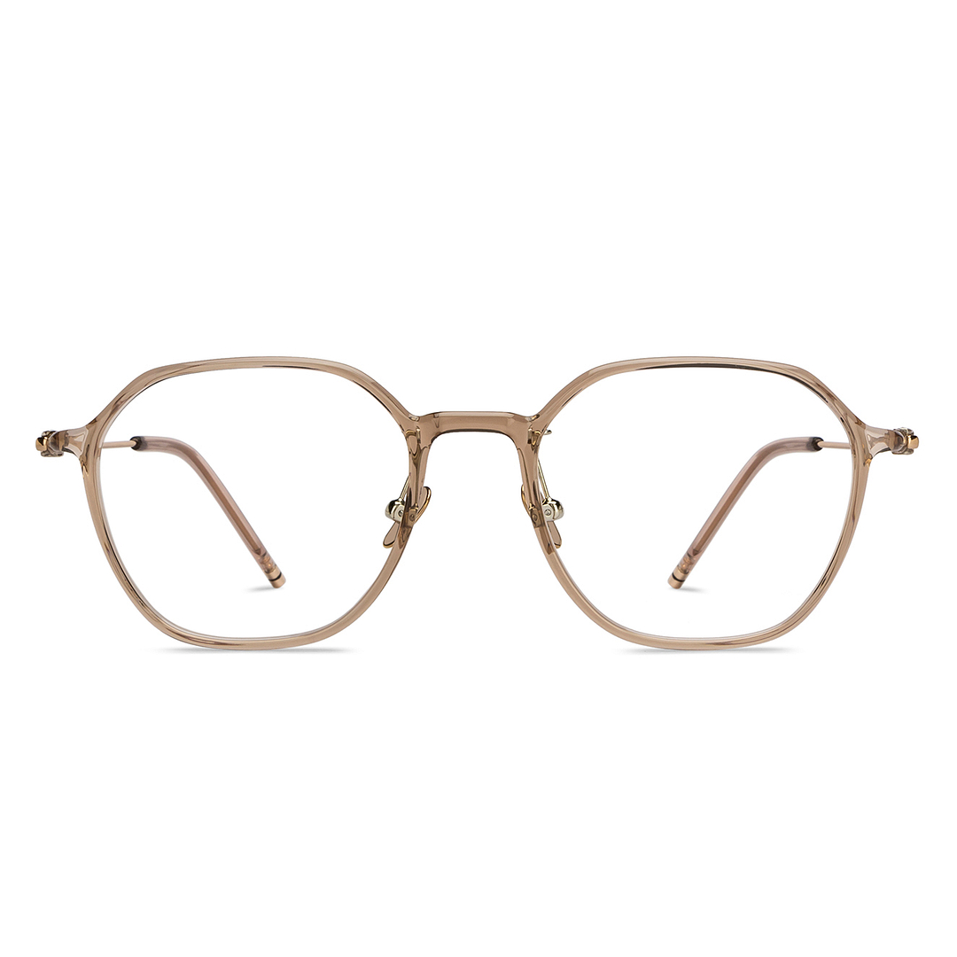 Lenskart Light Brown Full Rim Geometric right side