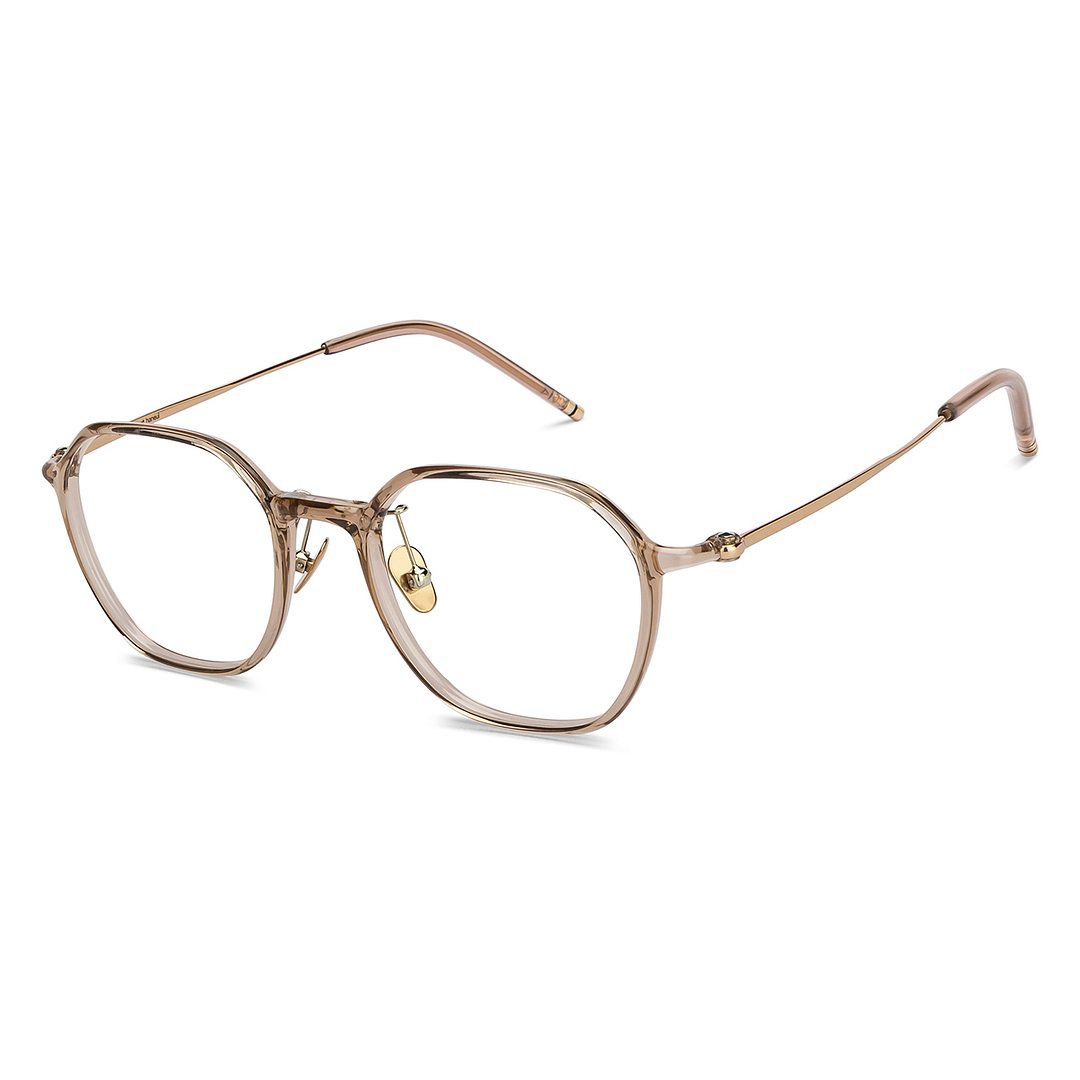Lenskart Light Brown Full Rim Geometric right side
