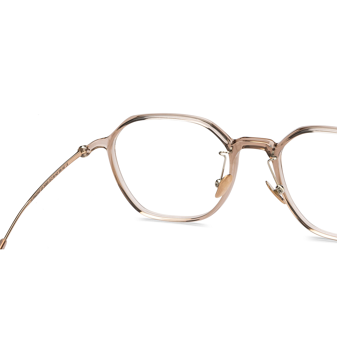 Lenskart Light Brown Full Rim Geometric right side