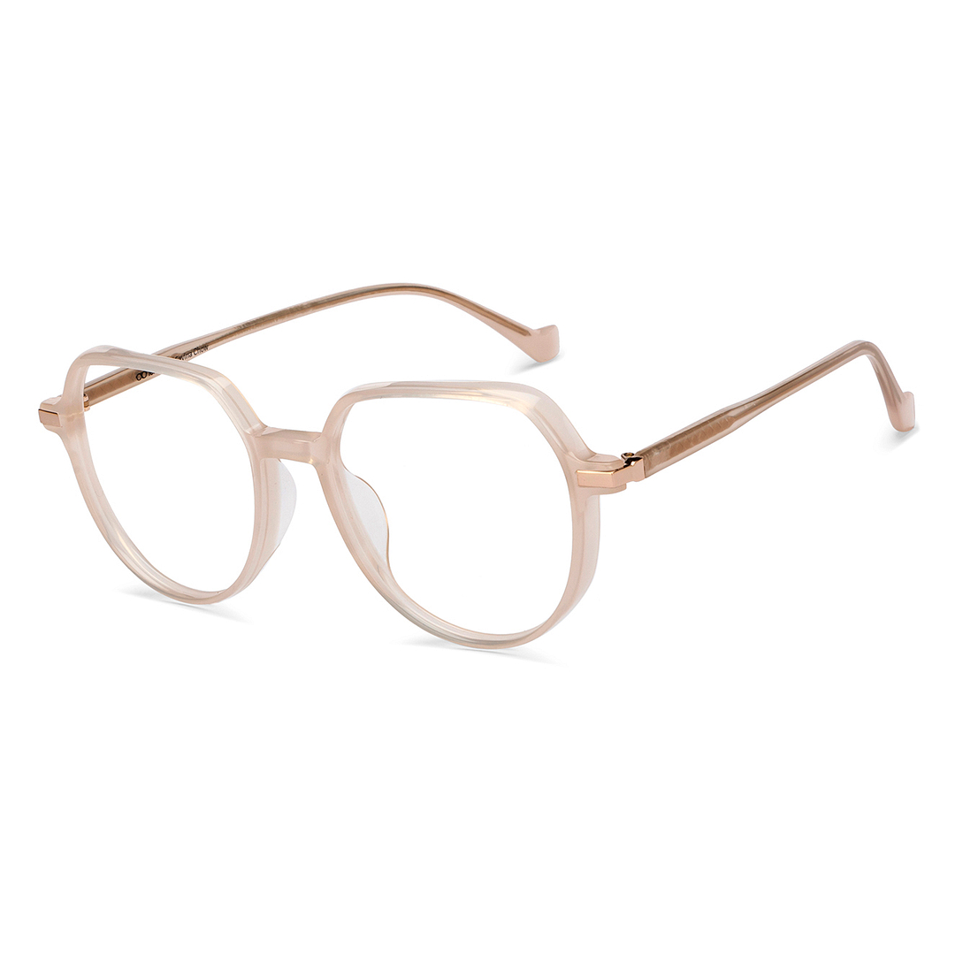 Lenskart Light Brown Full Rim Round left side