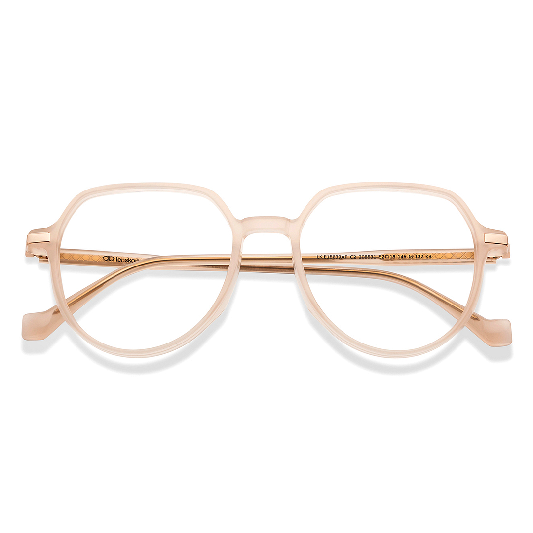 Lenskart Light Brown Full Rim Round left side