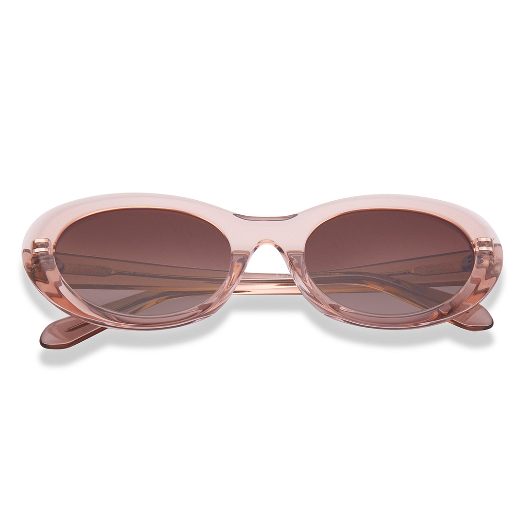 Lenskart Brown Transparent Full Rim Round left side