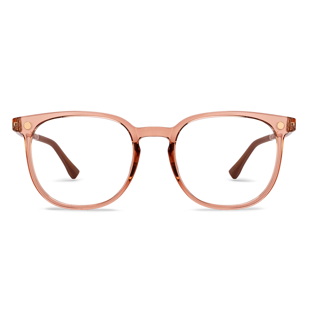 Lenskart Air Light Brown Full Rim Square left side