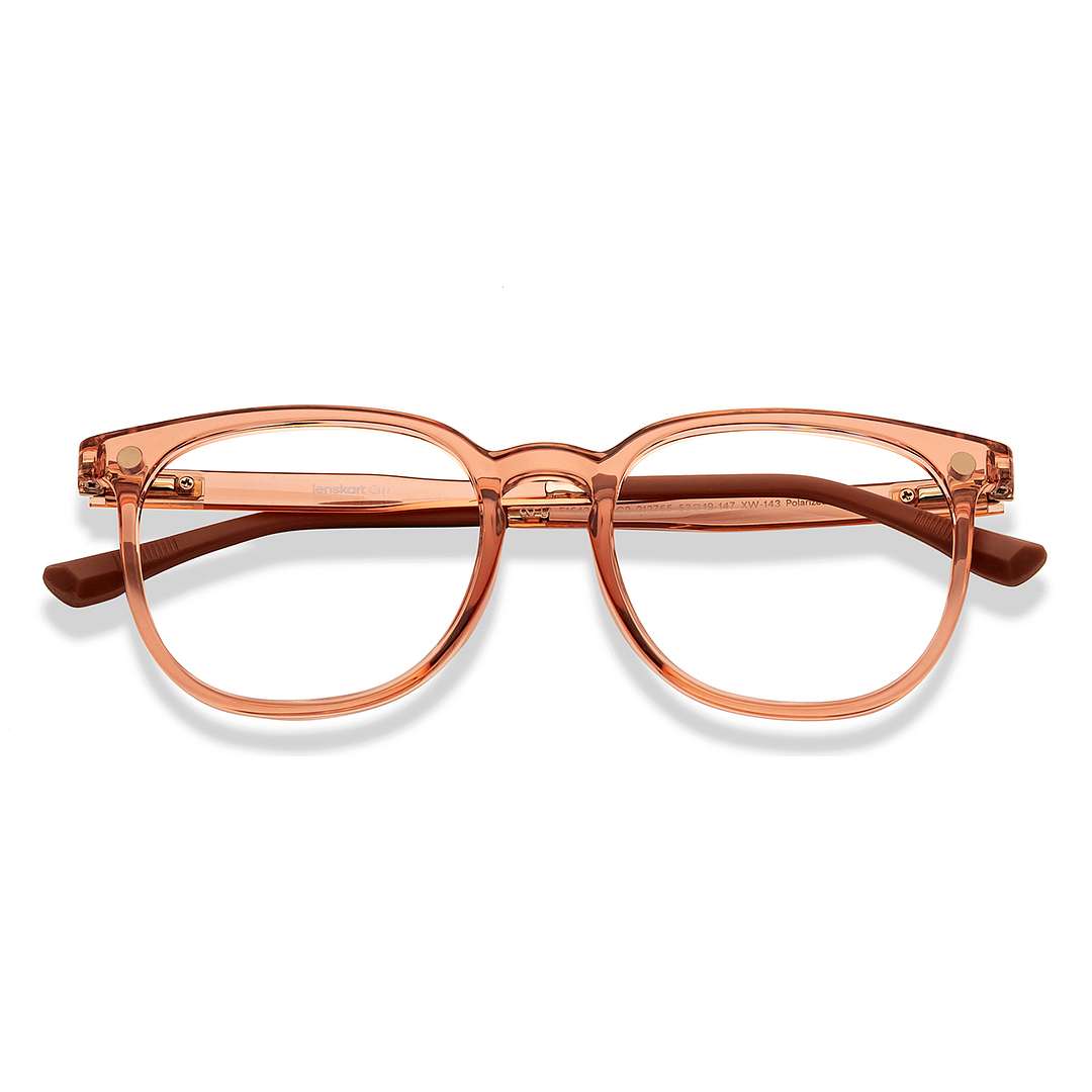 Lenskart Air Light Brown Full Rim Square right side