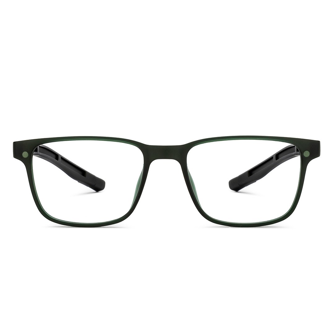 Lenskart Air Green Transparent Full Rim Square right side