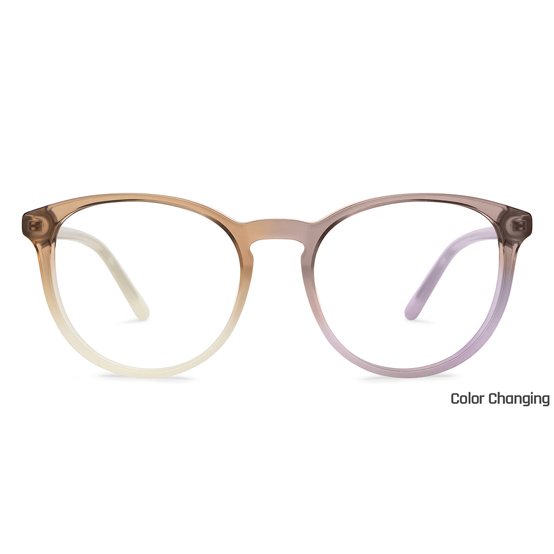 Lenskart Light Brown Full Rim Round right side