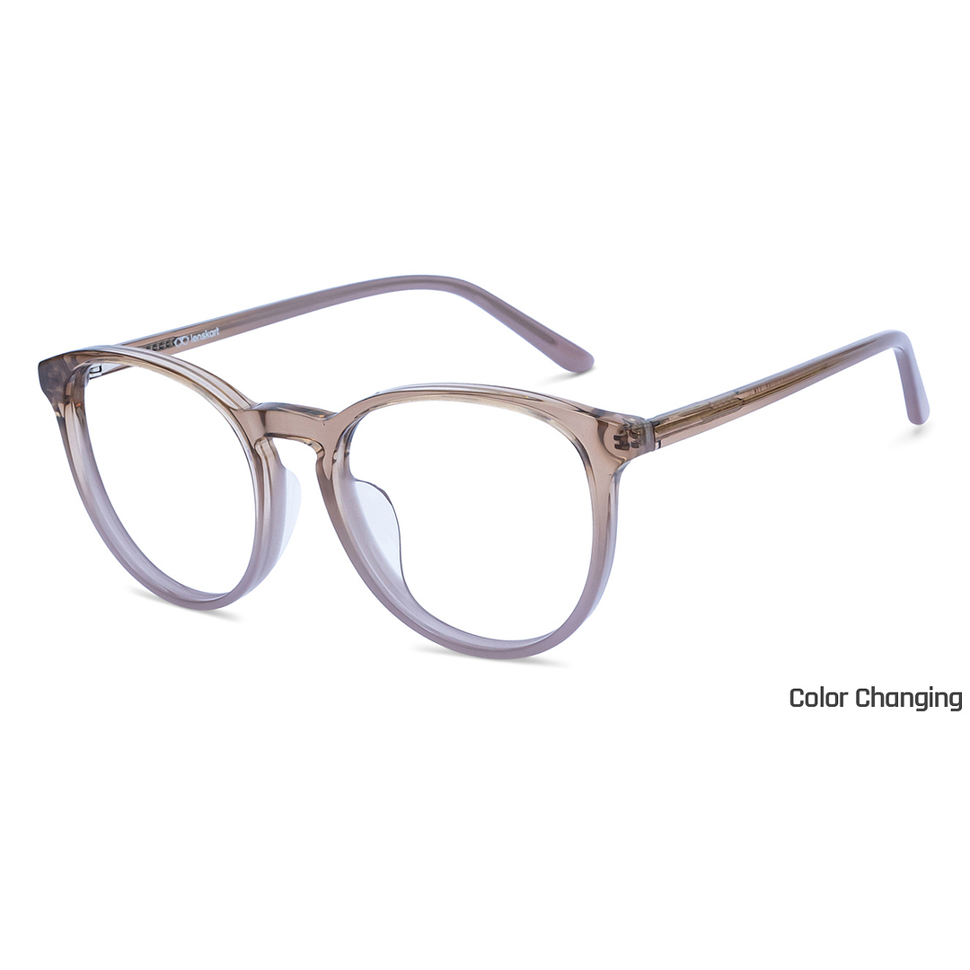 Lenskart Light Brown Full Rim Round right side