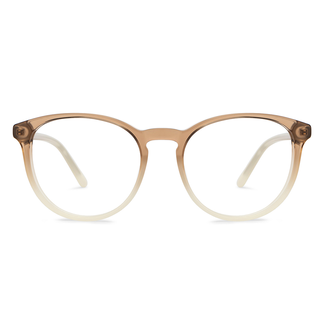 Lenskart Light Brown Full Rim Round left side