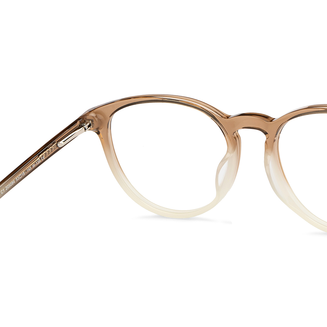 Lenskart Light Brown Full Rim Round right side
