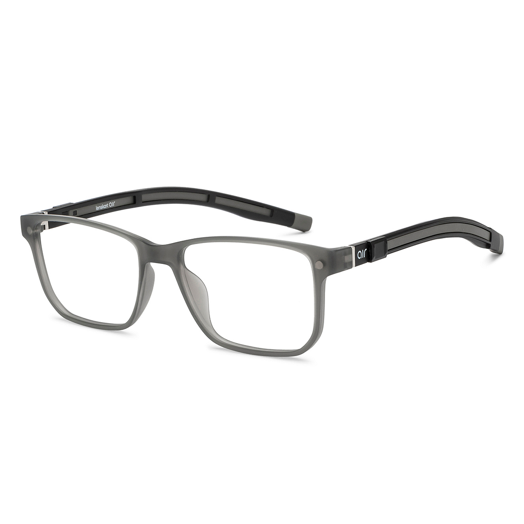 Lenskart Air Online Gray Transparent Full Rim Rectangle left side