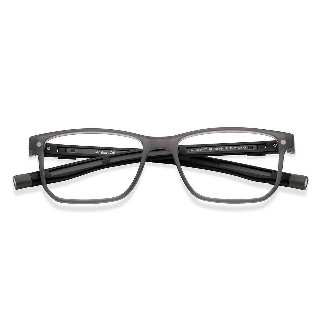 Lenskart Air Online Gray Transparent Full Rim Rectangle right side