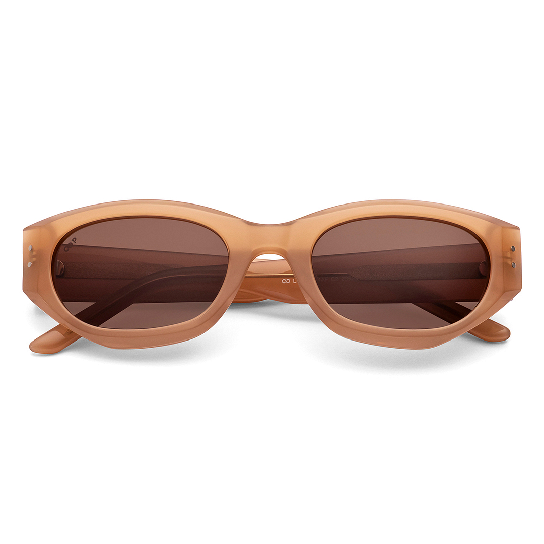 Lenskart Light Brown Full Rim Rectangle right side