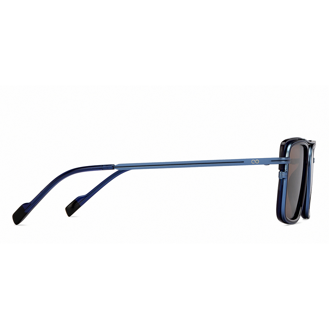 Lenskart STUDIO Blue Full Rim Rectangle left side