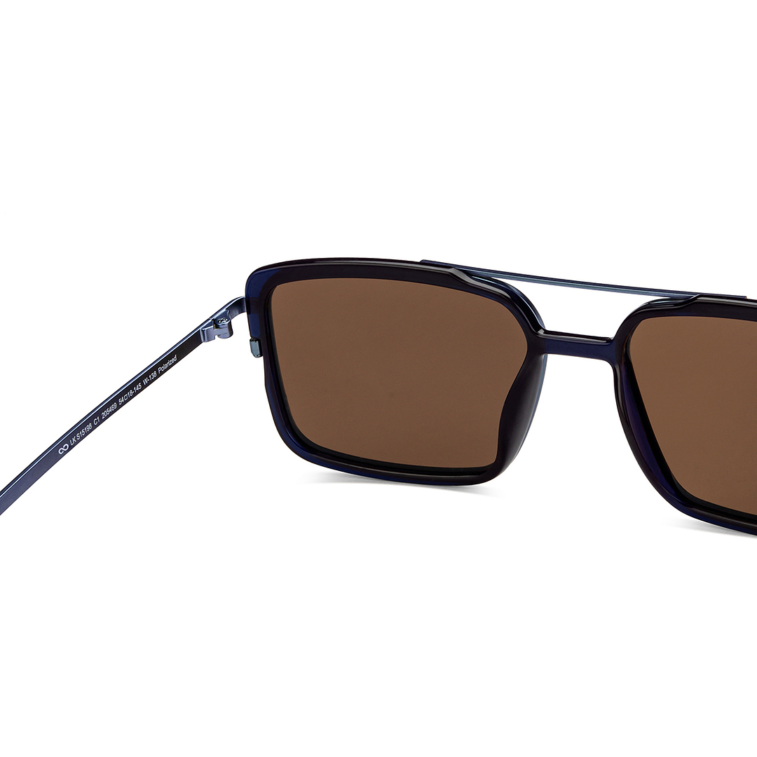 Lenskart STUDIO Blue Full Rim Rectangle right side