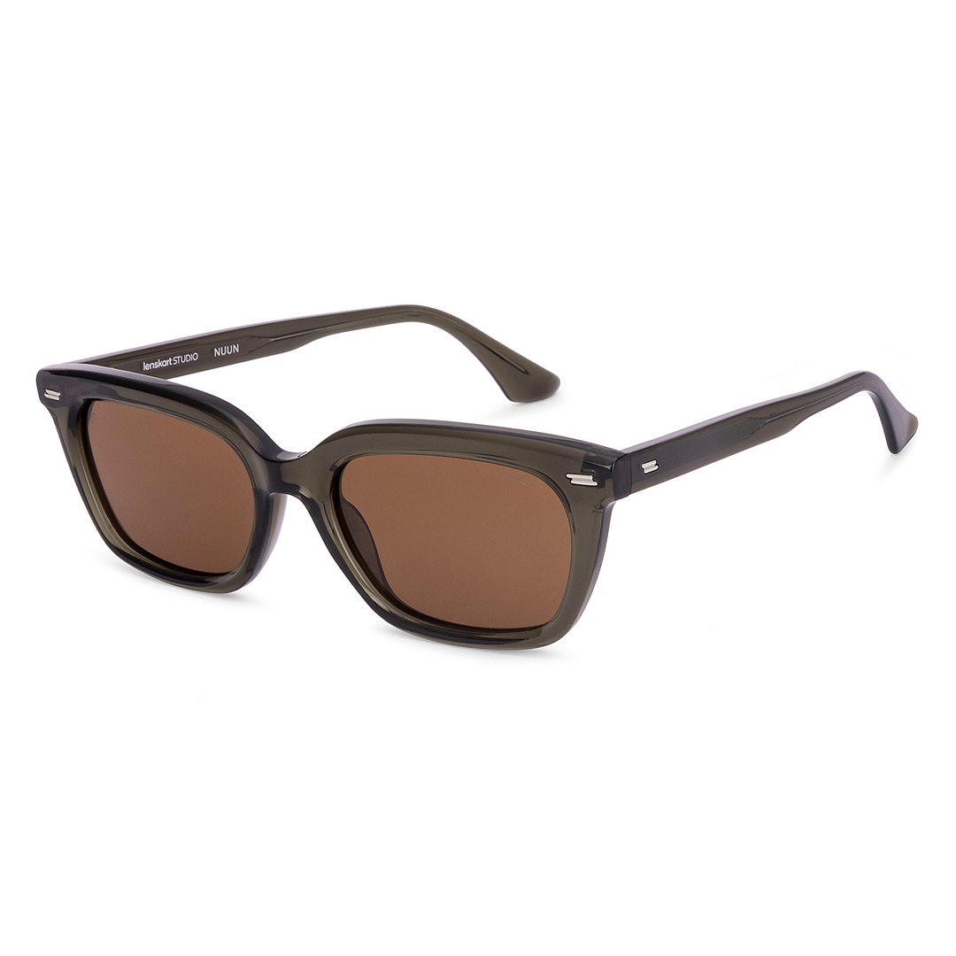 Brown Olive Green Olive Green Full Rim Rectangle Lenskart Studio