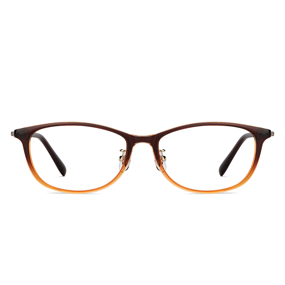 Lenskart Air Online Brown Transparent Full Rim Round right side